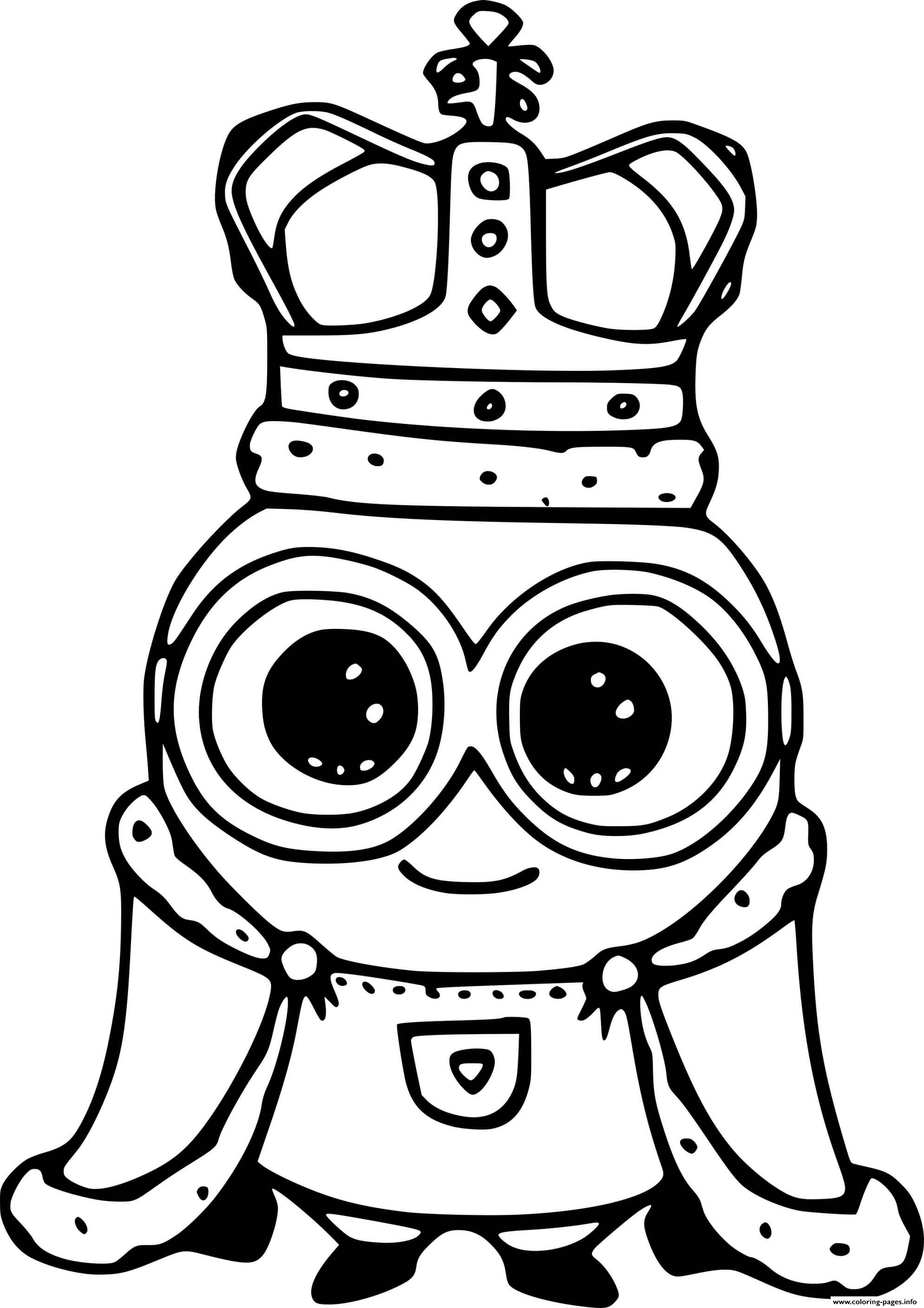 Minion With The Crown coloring