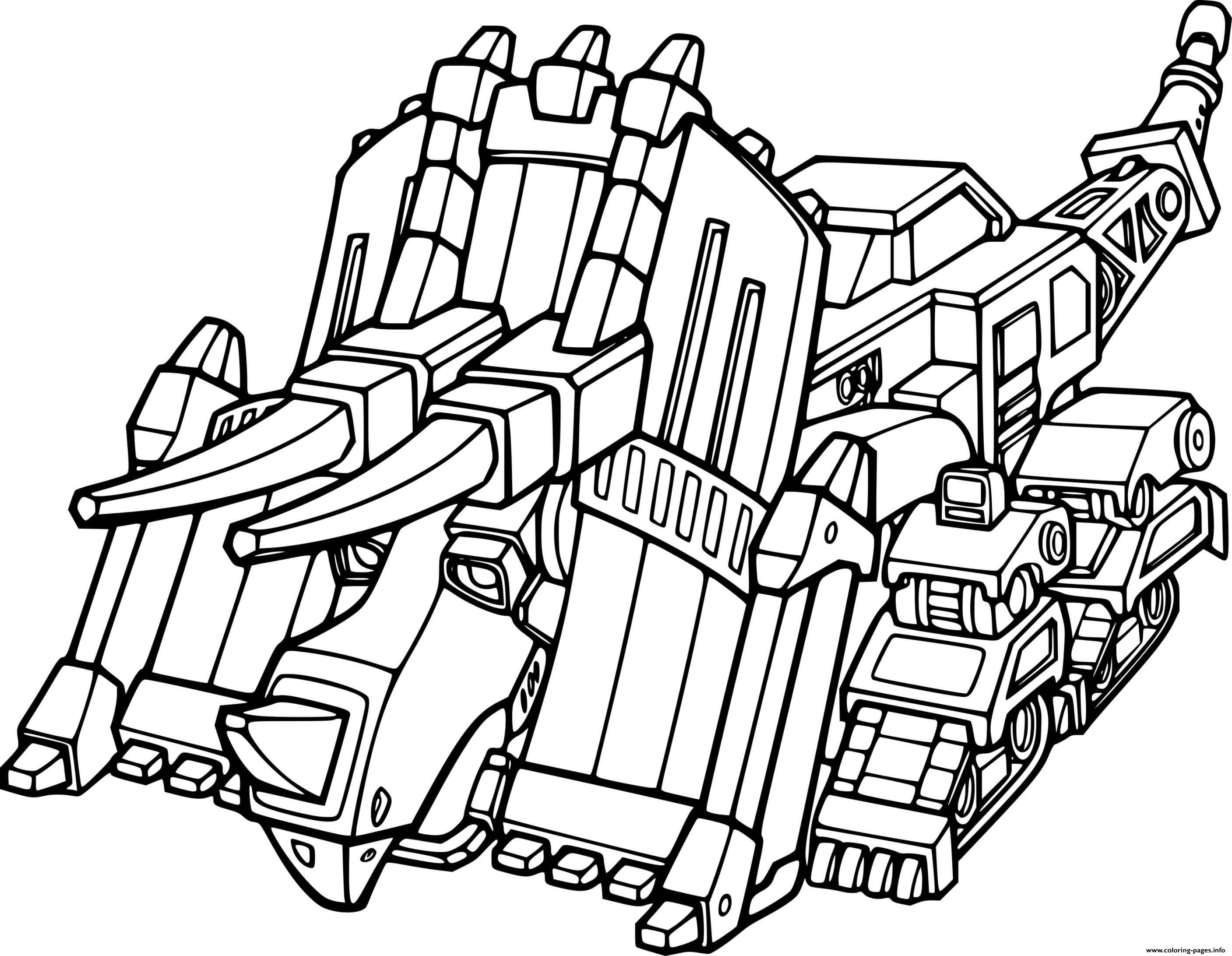 Dozer From Dinotrux coloring