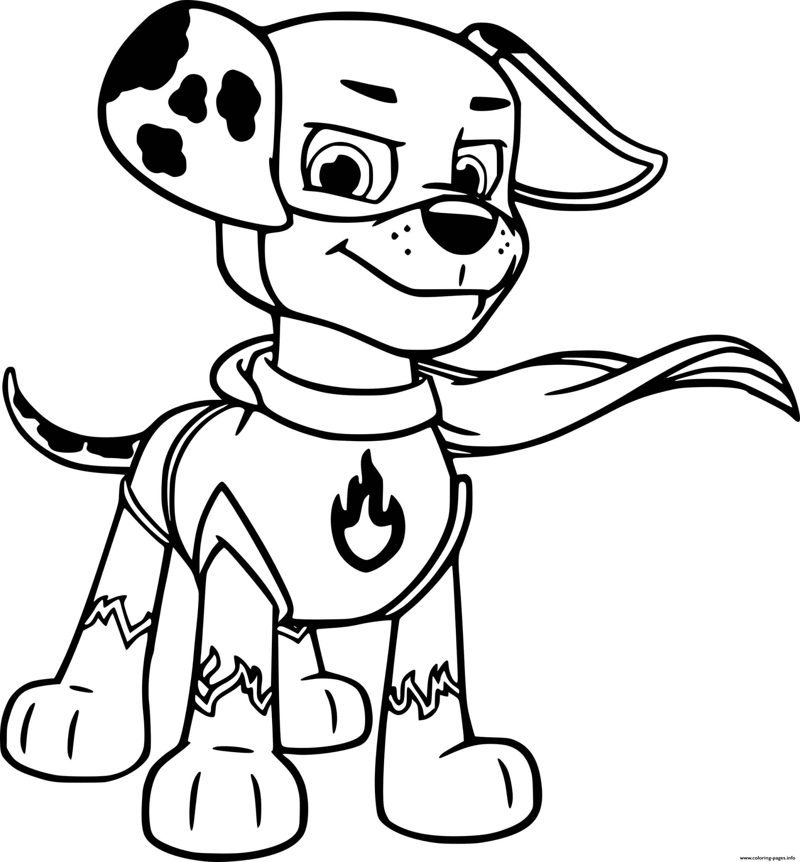 Marshall Is A Dalmatian Puppy coloring
