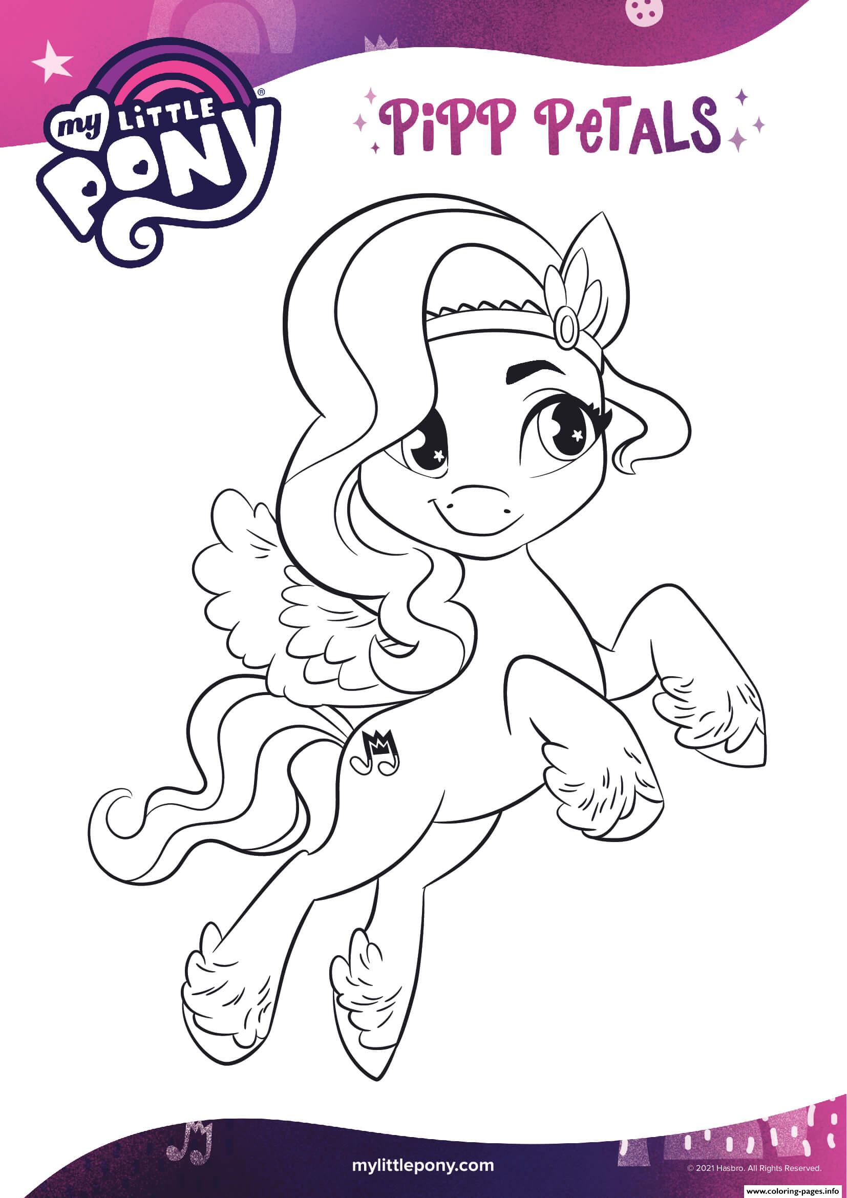 Pipp Petals Is A Stylish Pony Mlp 5 coloring