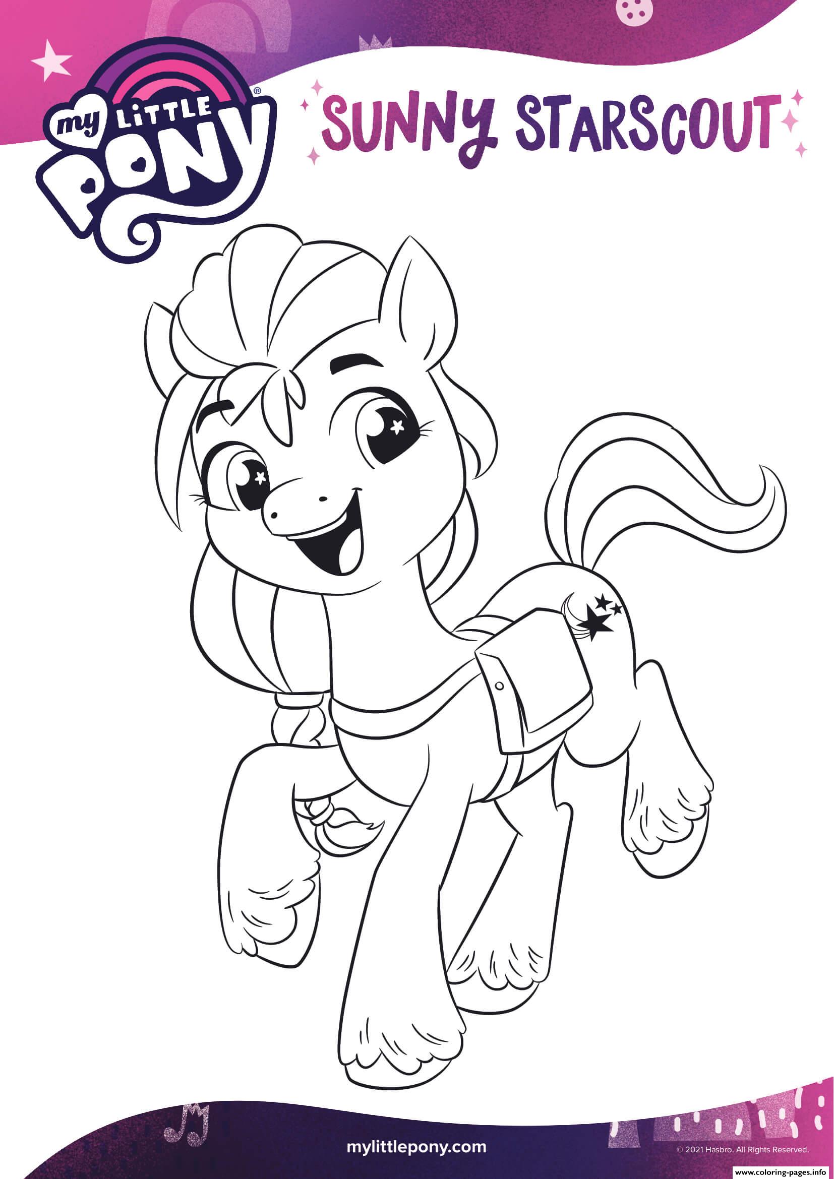 Pony Sunny Starscout Is Curious Mlp 5 coloring
