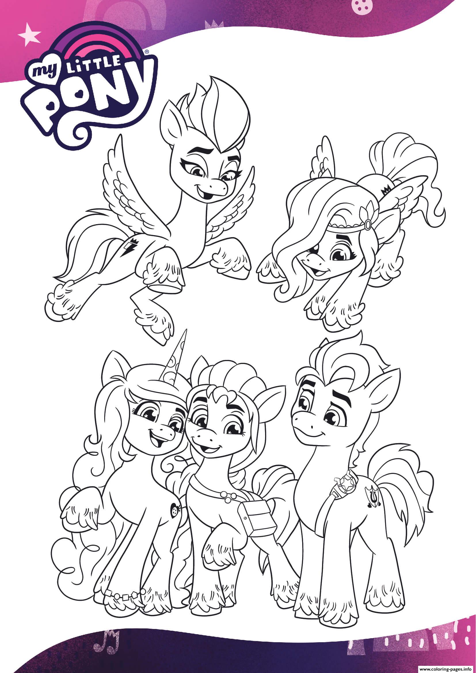 Mlp G5 My Little Pony Generation 5 Mlp 5 coloring