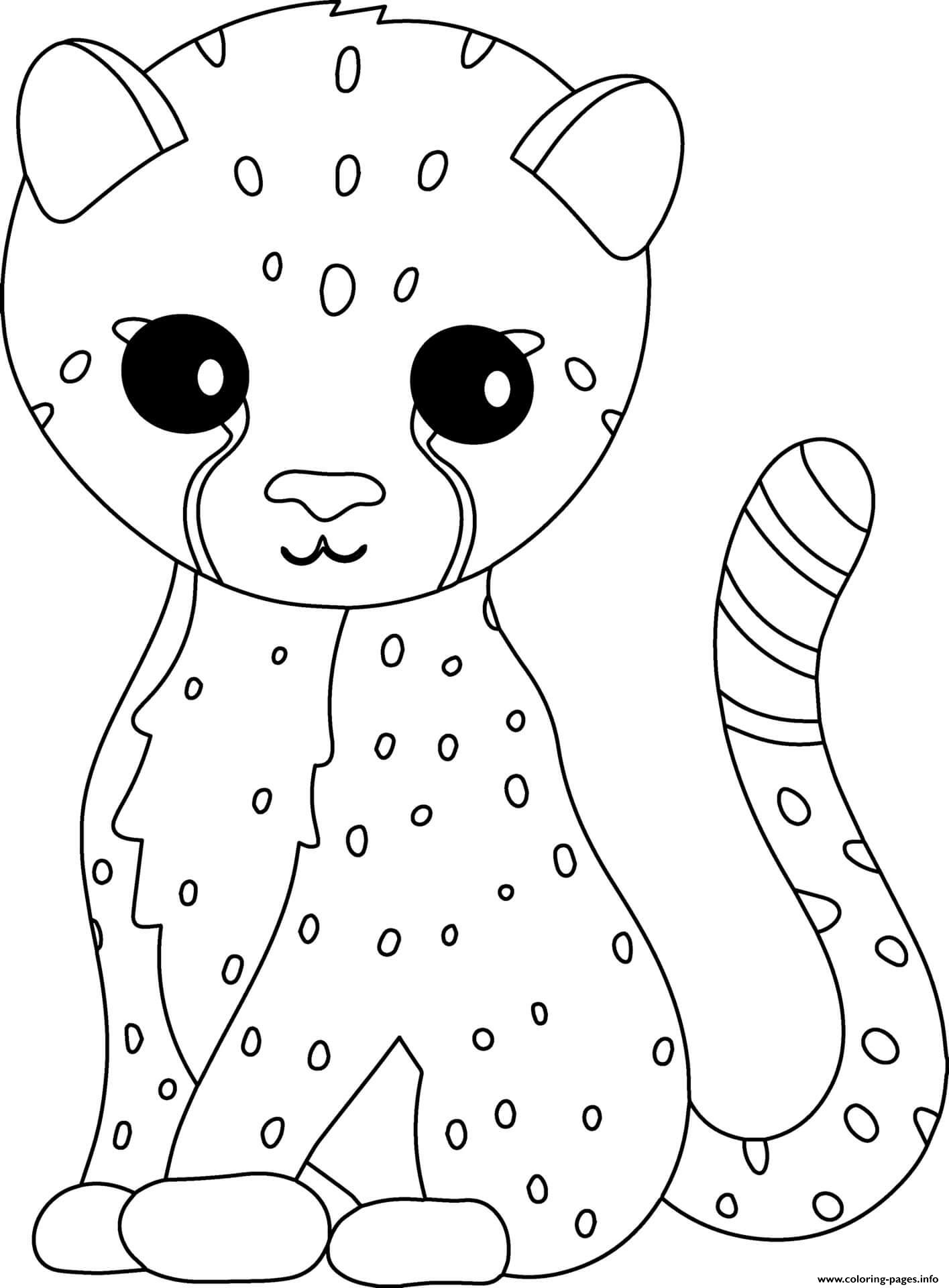 Cheetah coloring