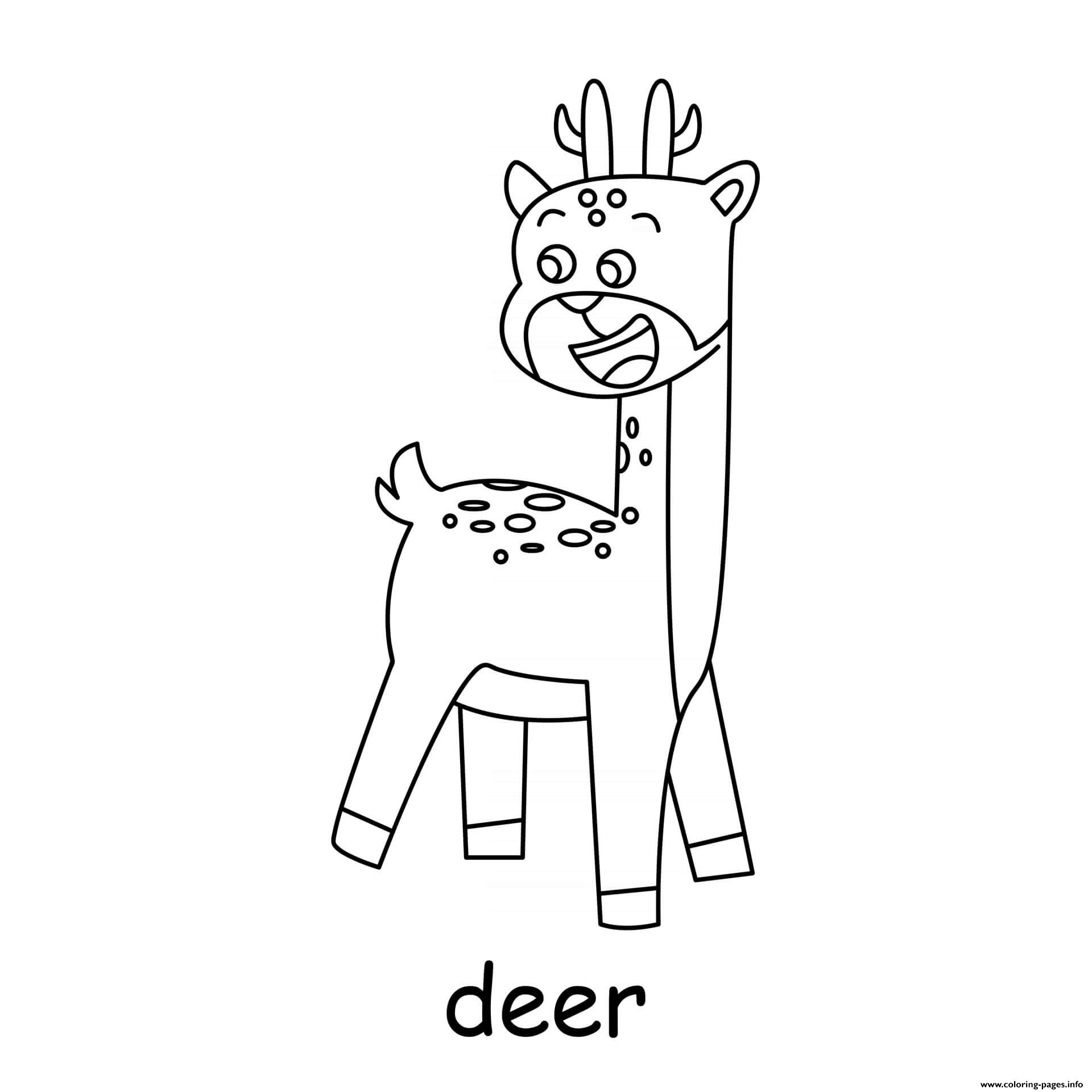 Deer coloring