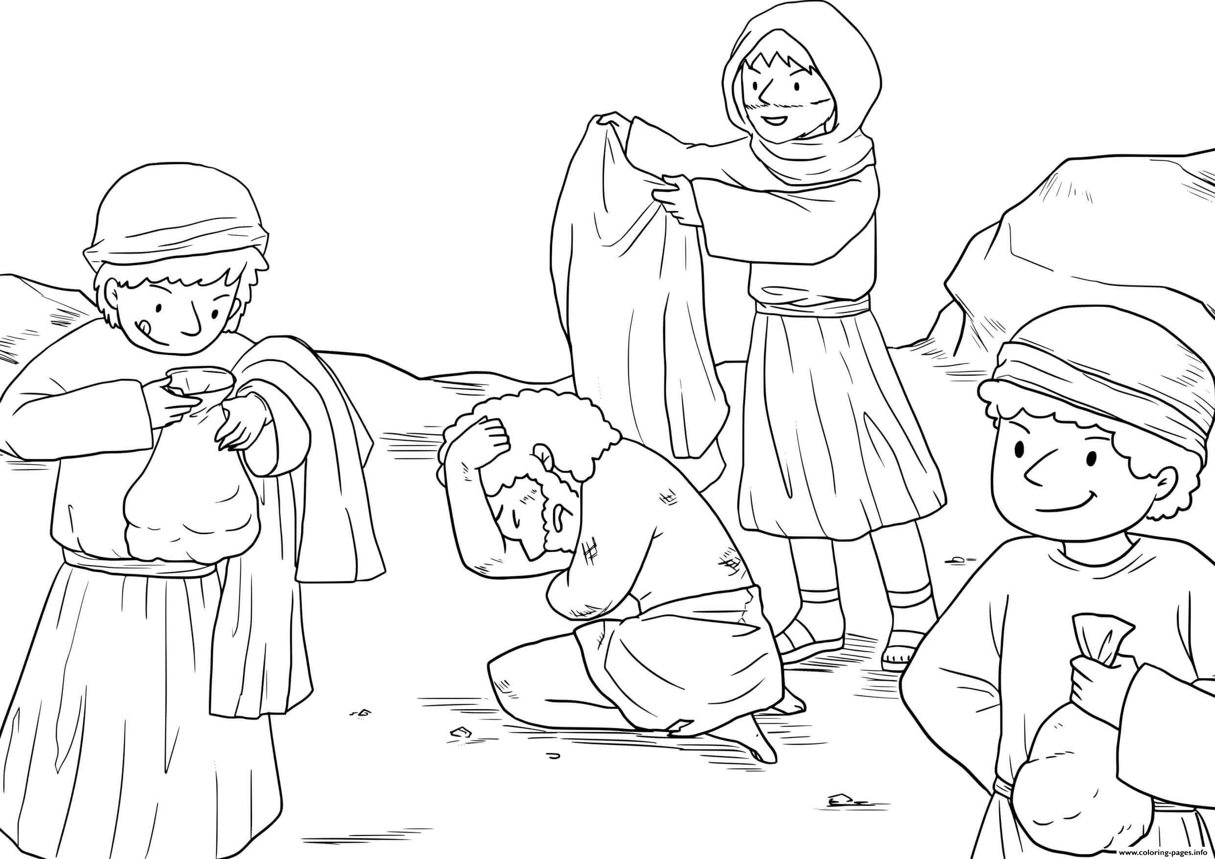 Good Samaritan Luke 10_25 37_02 coloring