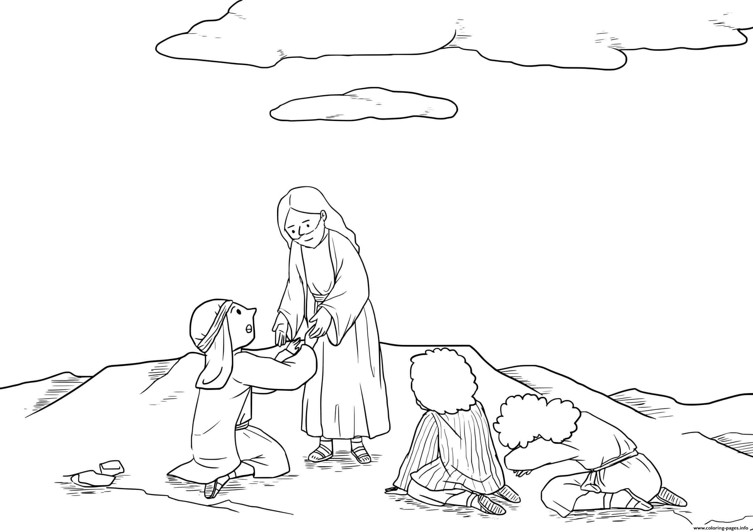 Transfiguration Matthew 17 1 9 03 Coloring Page Printable