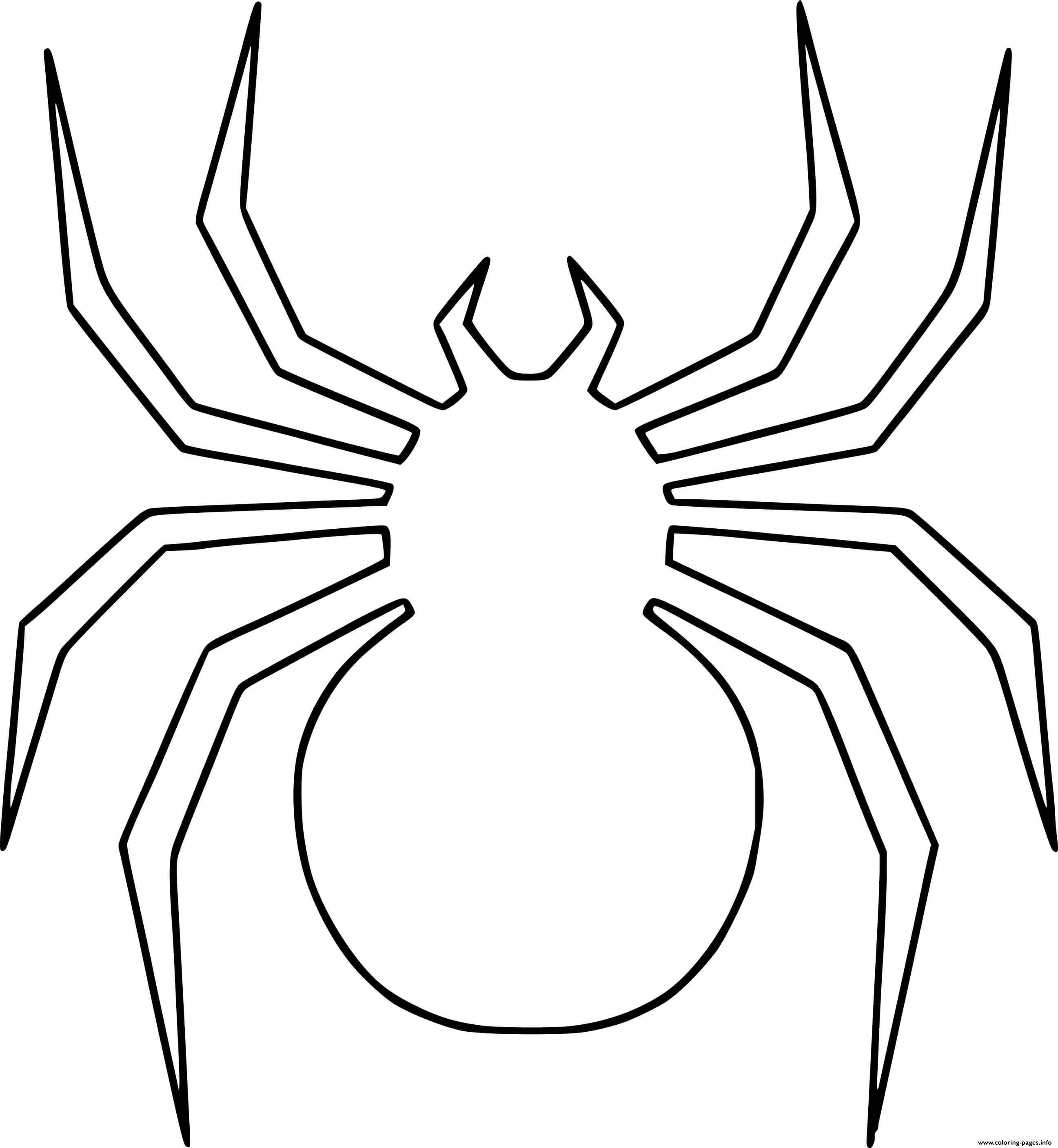 Huge Spider Outline coloring