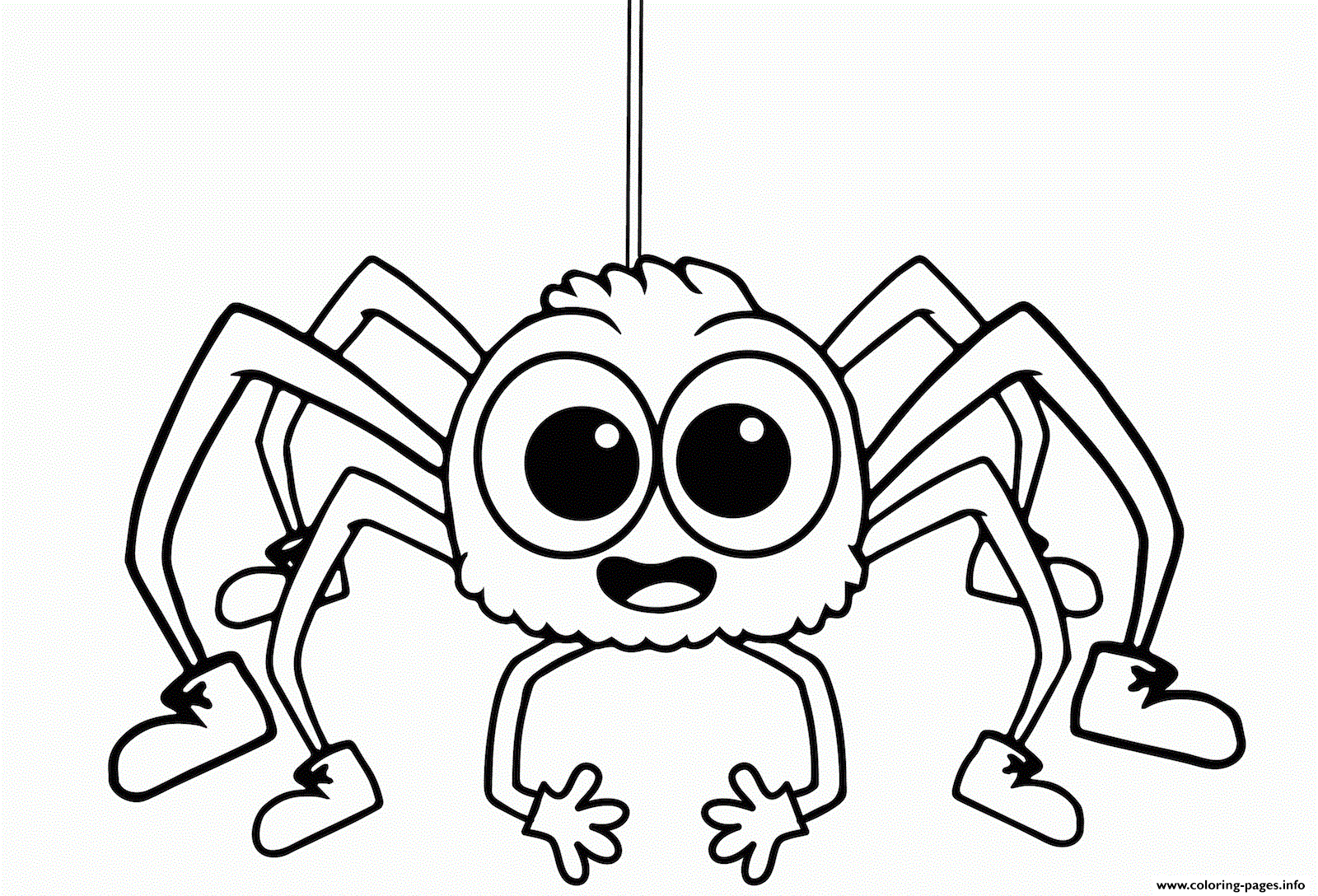 Adorable Spider coloring