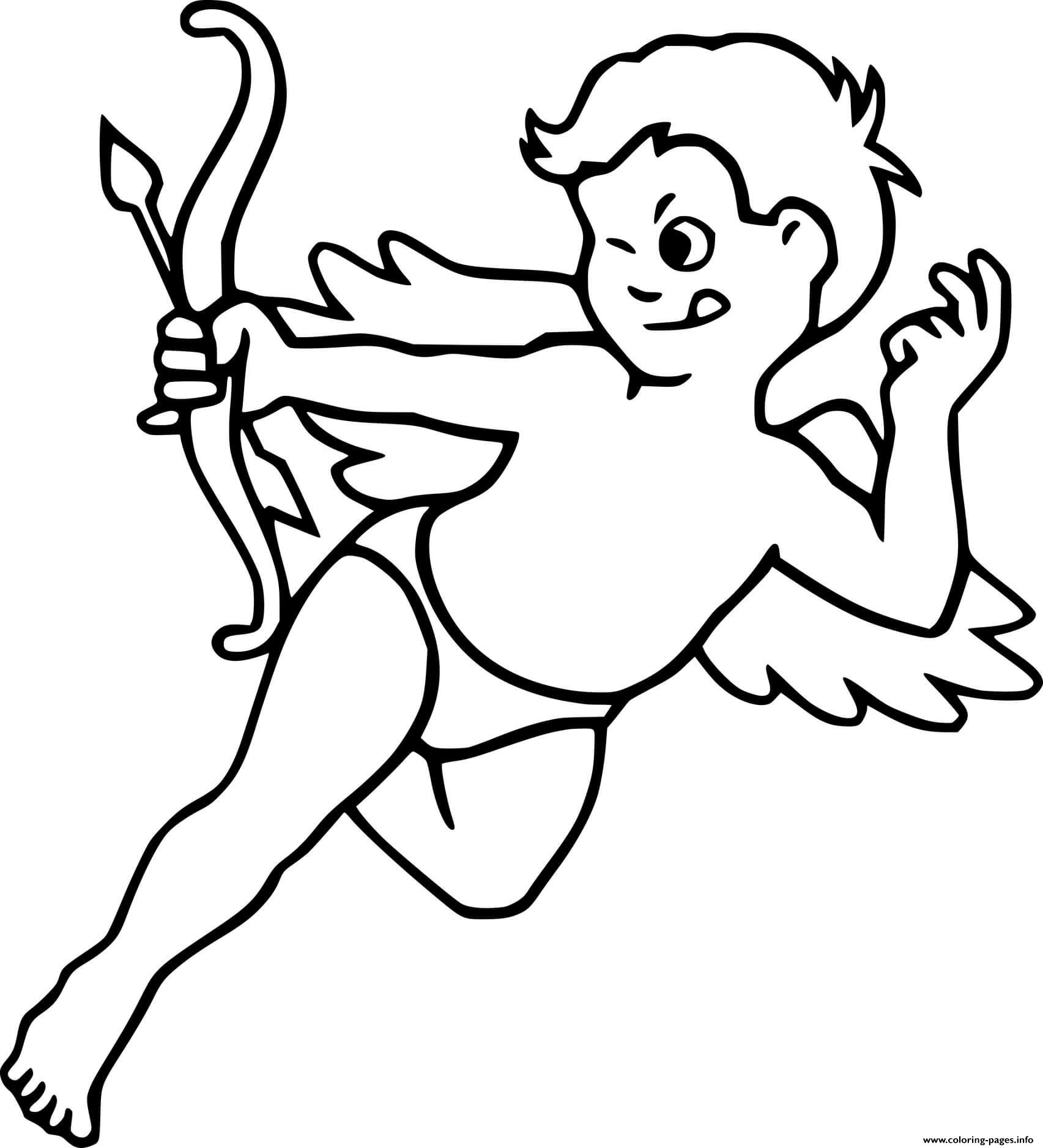 Naughty Cupid coloring