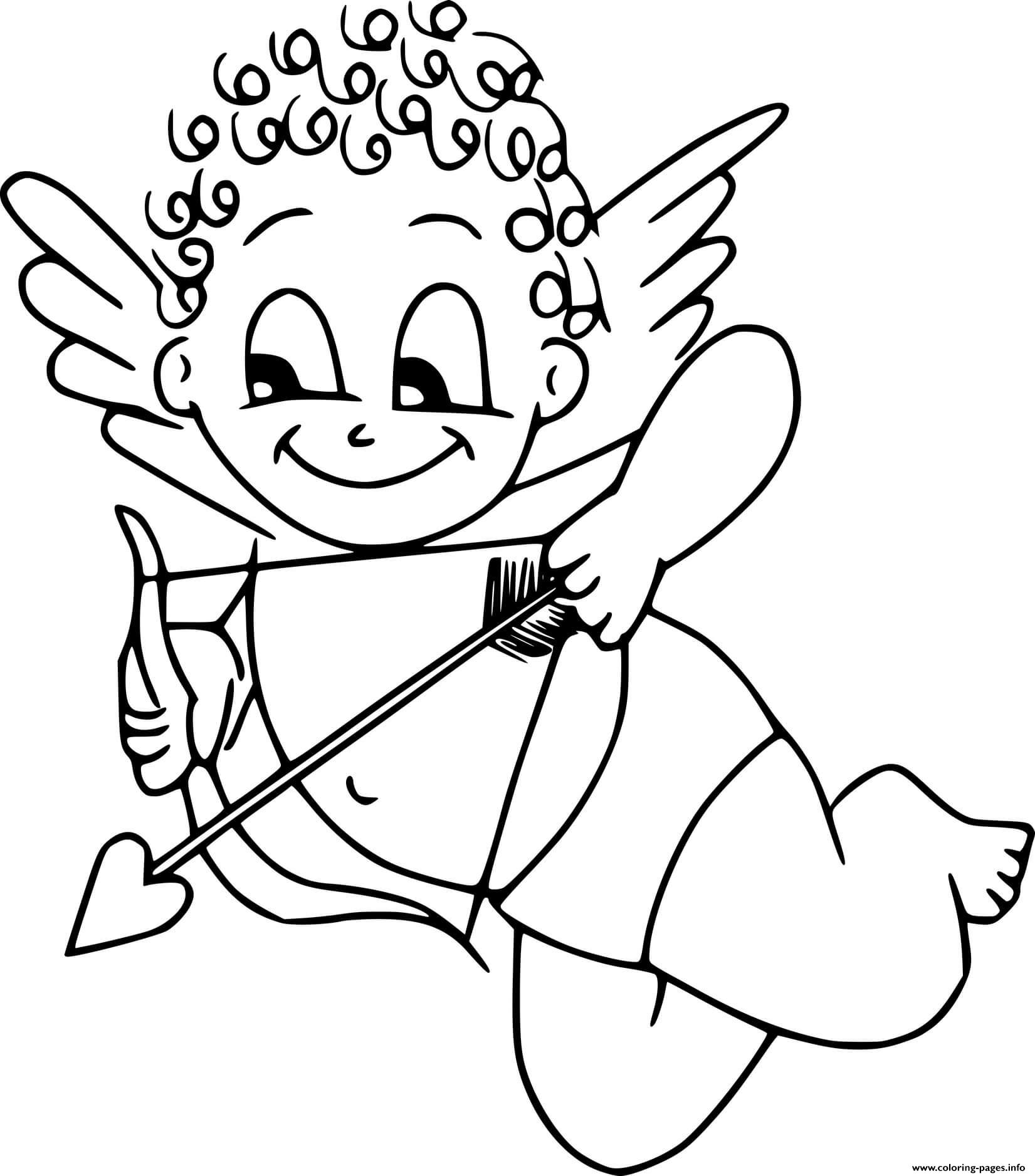 Curly Cupid coloring