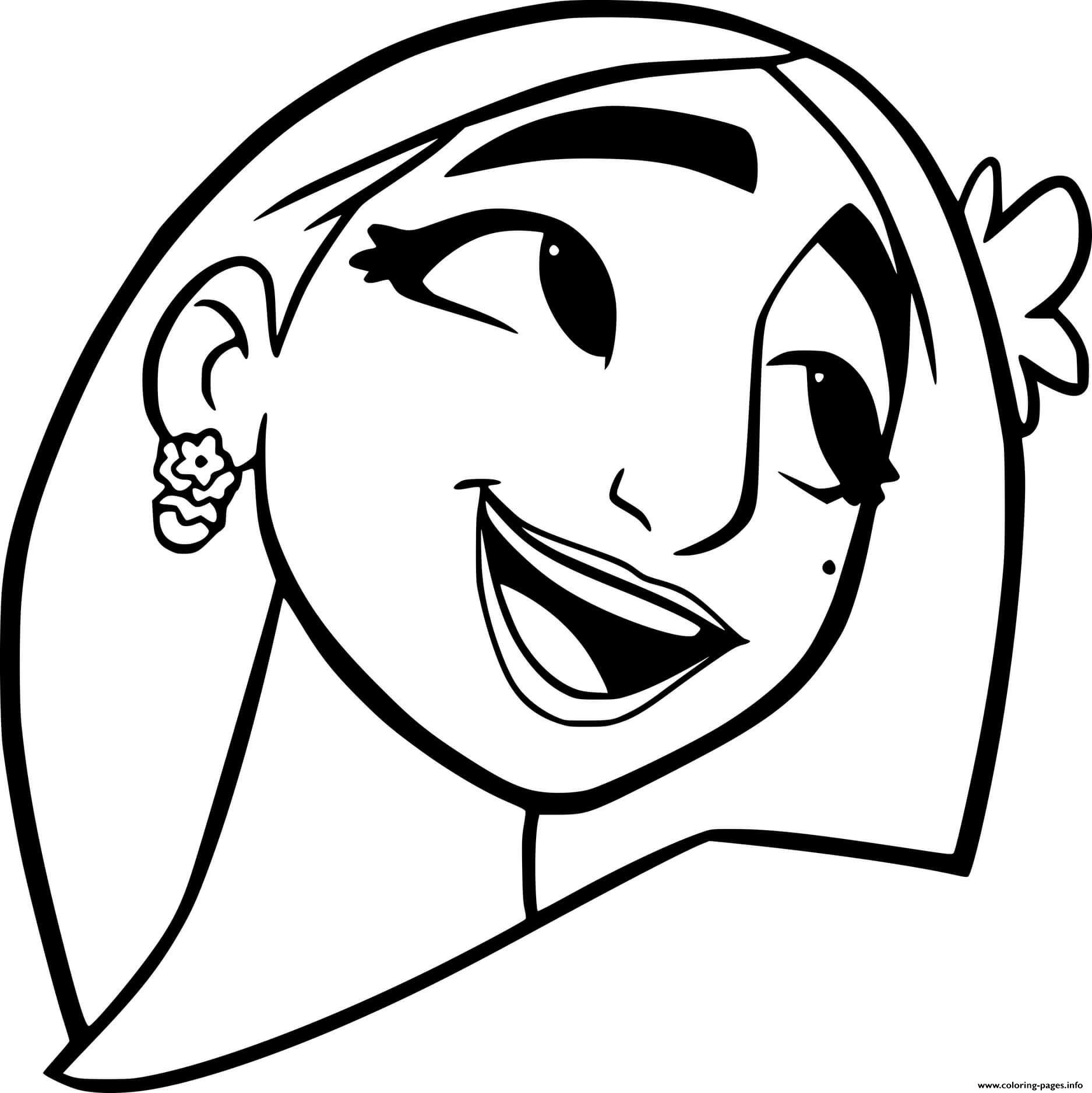 Isabela Madrigal Face Coloring page Printable