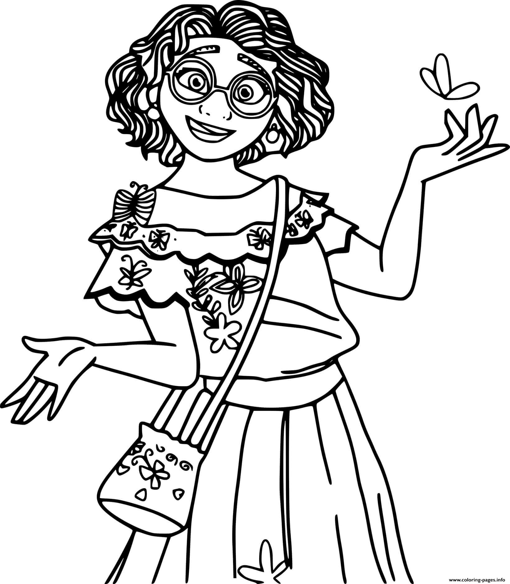 Mirabel Carrying A Bag Coloring page Printable