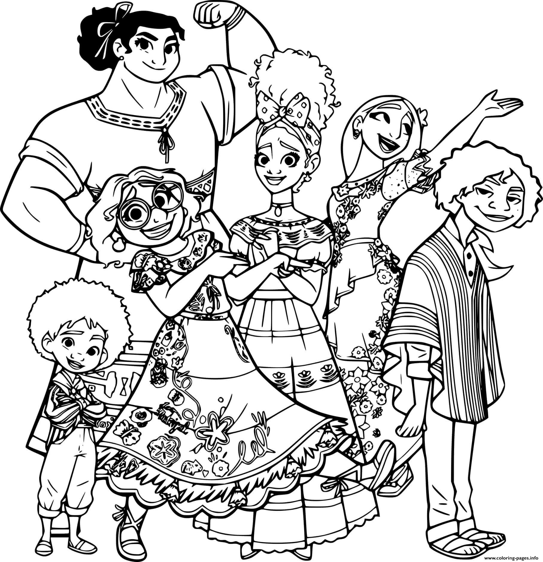 Madrigal Family Coloring page Printable