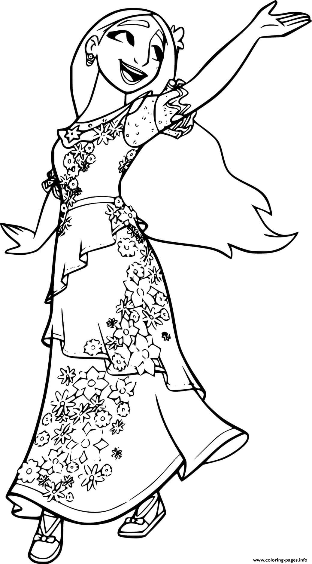 Isabela From Encanto Coloring Pages Encanto Coloring Pages Coloring 