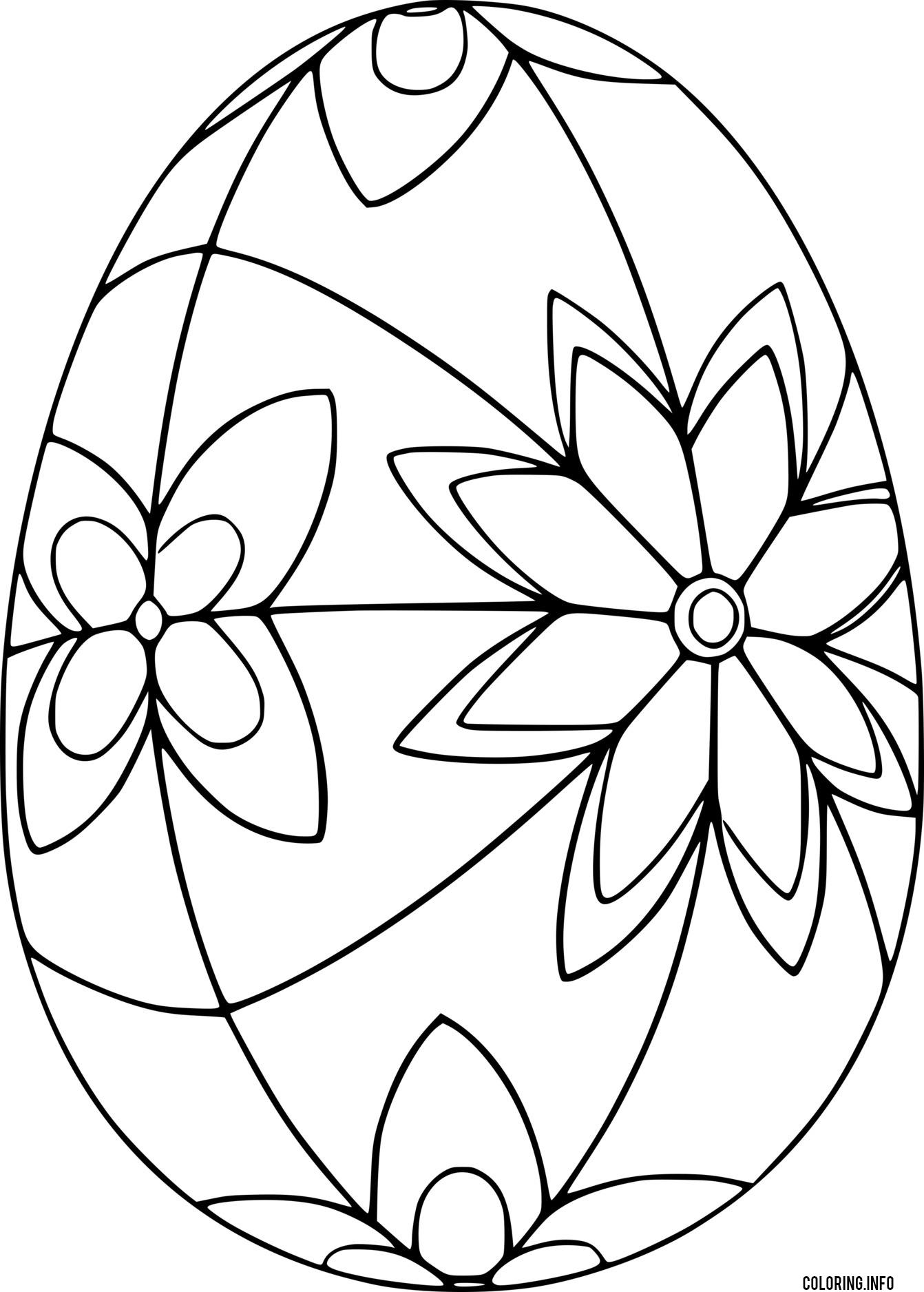 Butterfly Patterns Easter Egg coloring
