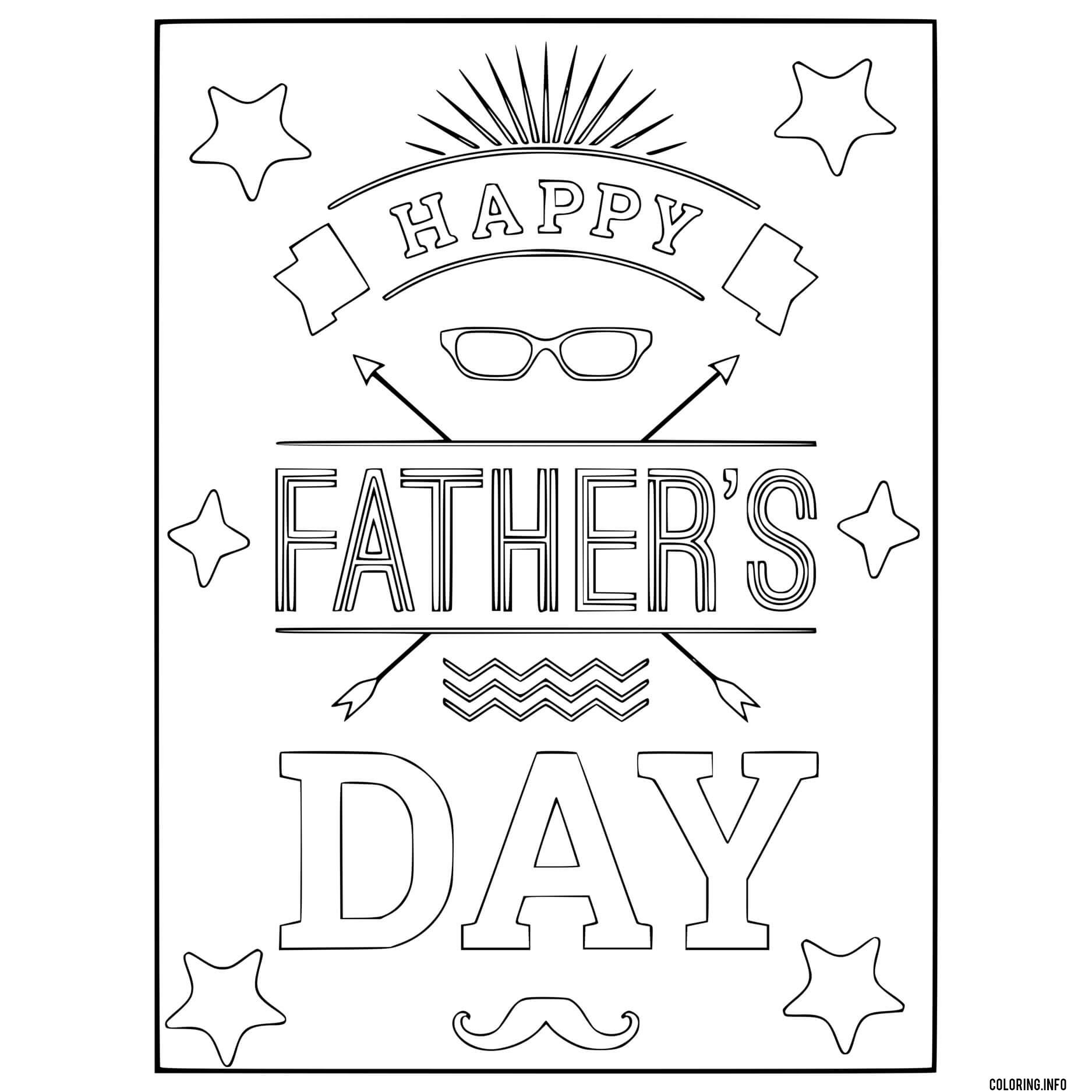 Father Day Happy Doodle 2022 coloring