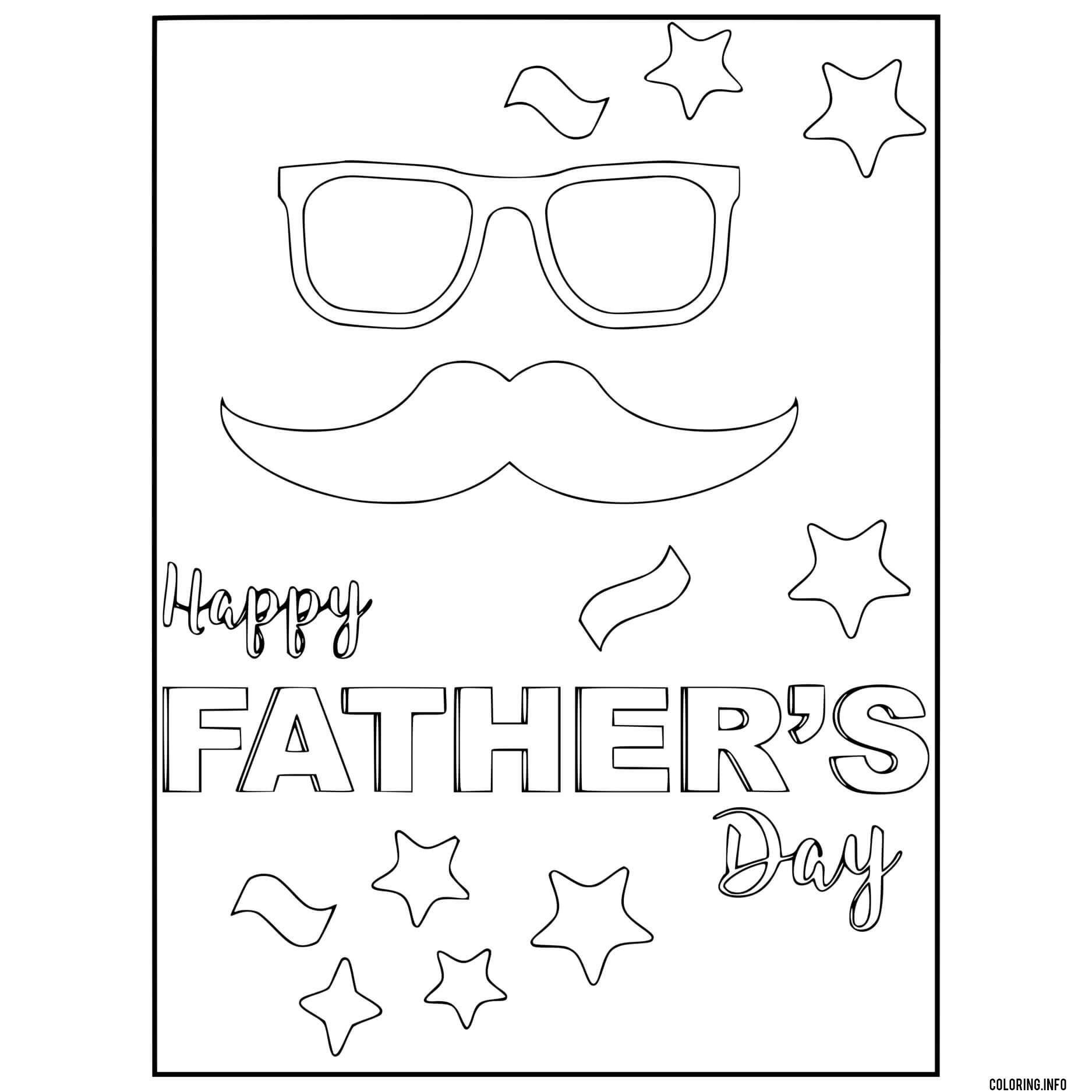 Happy Fathers Day coloring