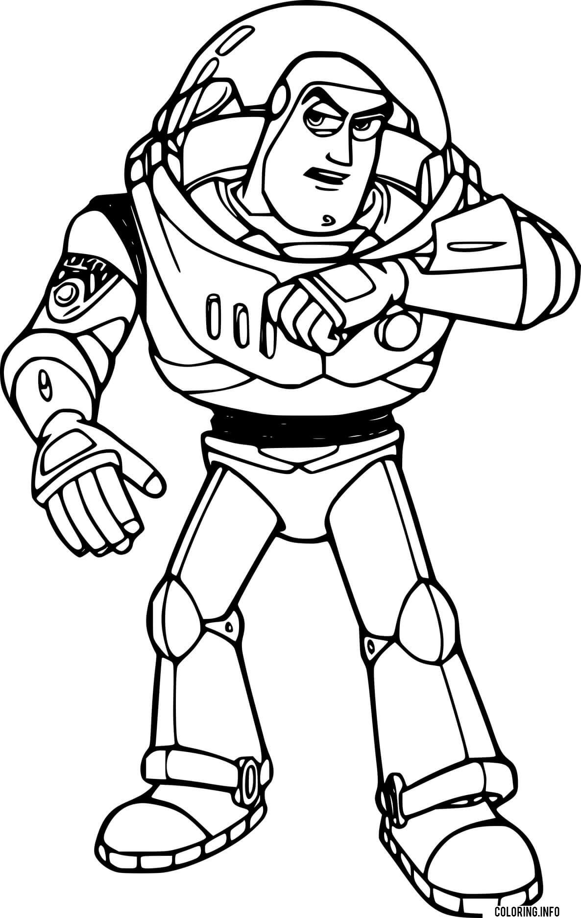 Buzz Lightyear Speaking coloring