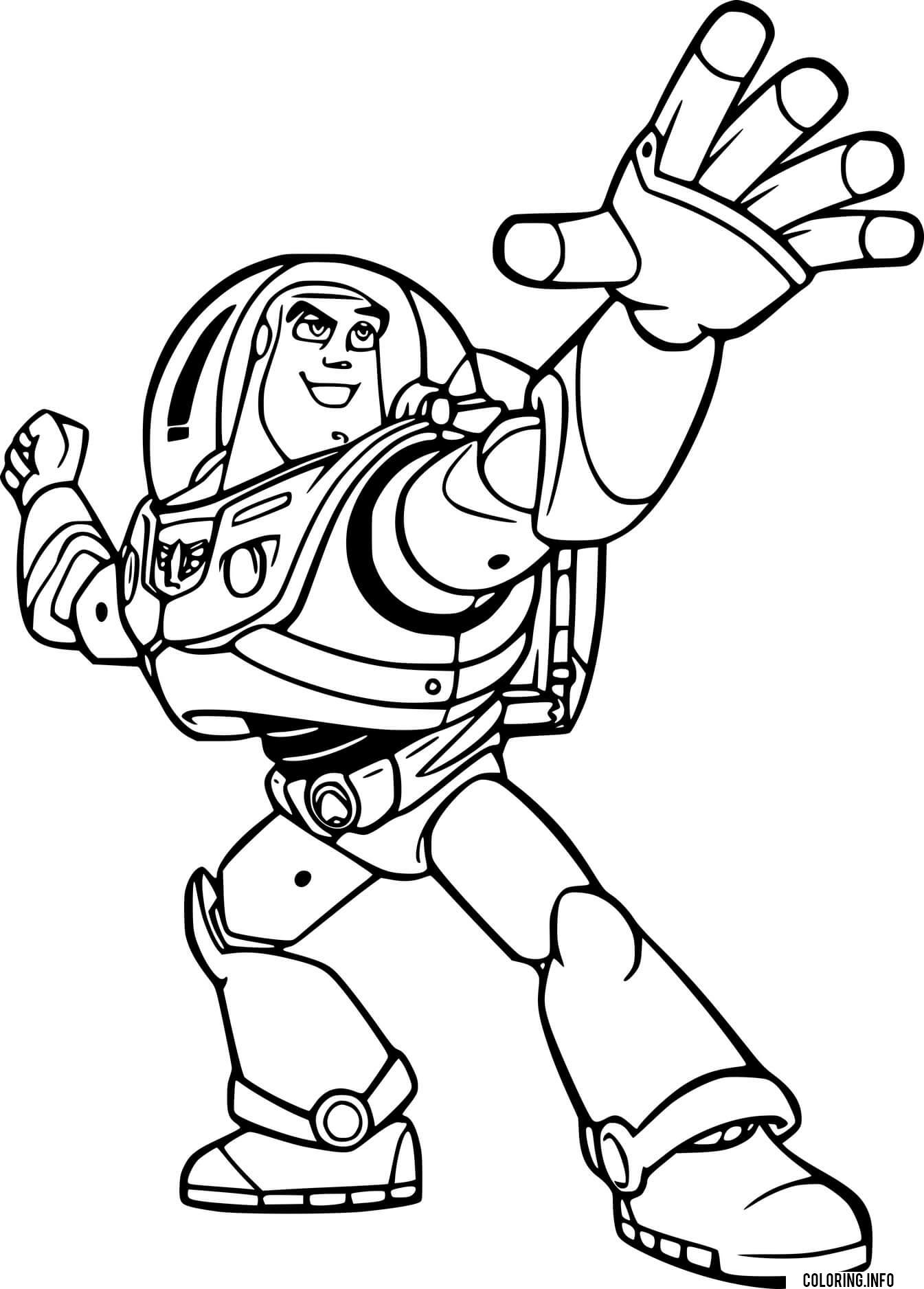 Buzz Lightyear Spreads Hand coloring