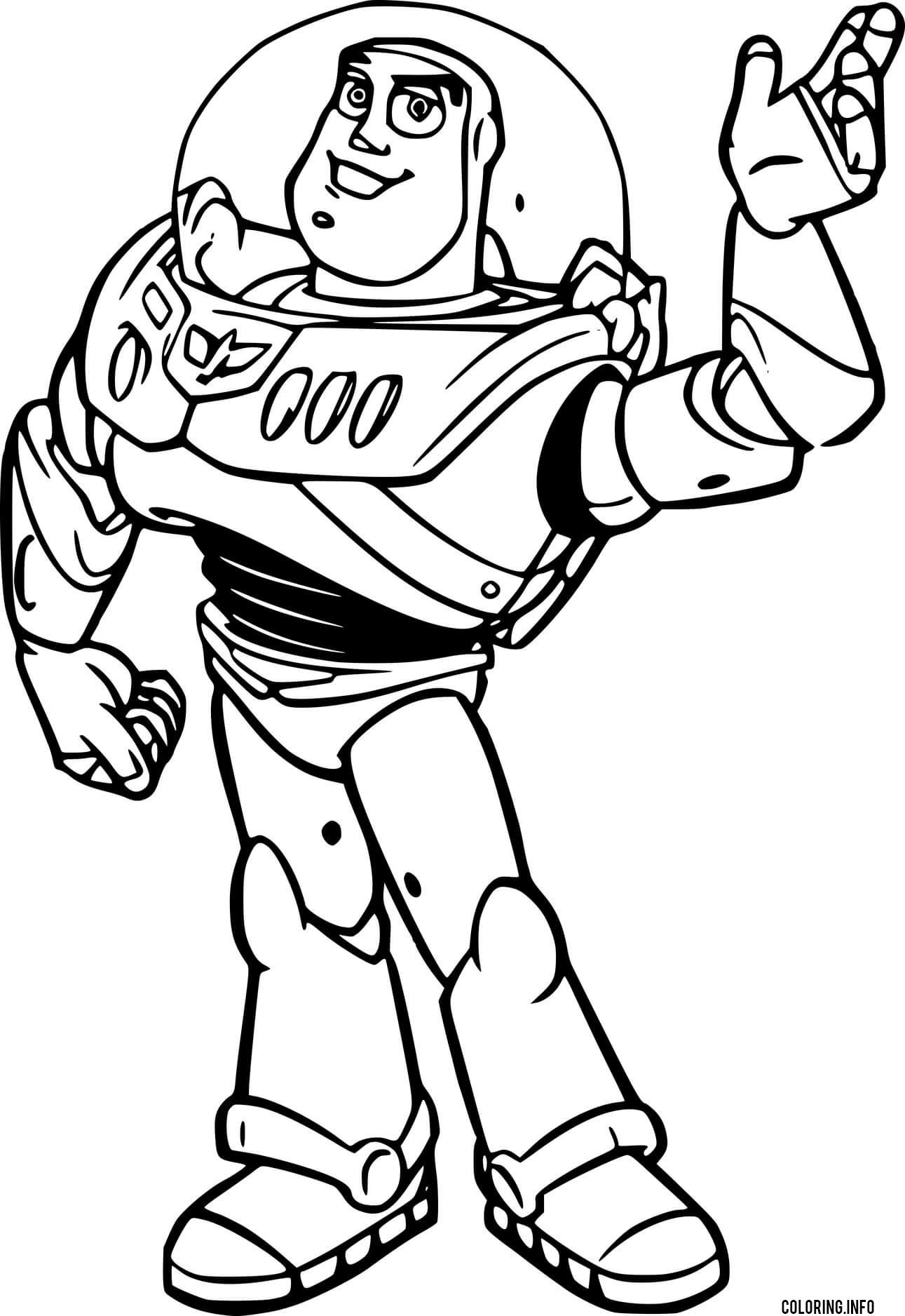 Buzz Lightyear Talking coloring