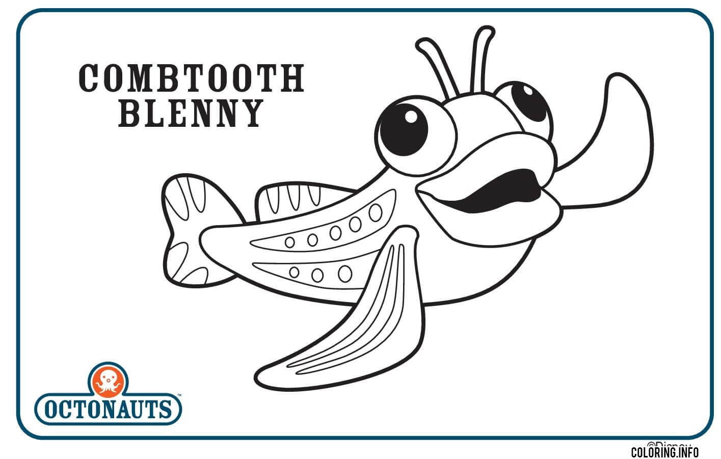 Combtooth Blenny Octonaut Creature coloring