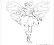 Printable barbie mariposa 05 coloring pages