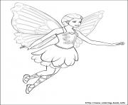 Printable barbie mariposa 02 coloring pages