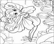 Printable barbie thumbelina 18 coloring pages