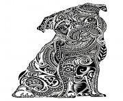 Printable adult difficult little buldog coloring pages
