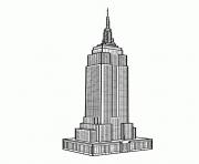 Printable adult new york empire state building coloring pages