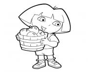 Printable tv dora coloring pages