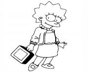 Printable les simpson lisa coloring pages