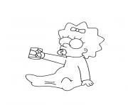 Printable maggie simpson coloring pages