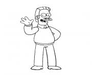 Printable ned flanders simpson coloring pages