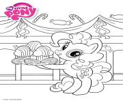 Printable my little pony cute cupcake coloring pages