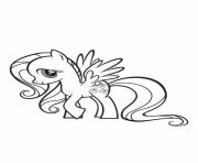 Printable my little pony fluttershy coloring pages