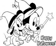 Printable mickey free halloween  disneya721 coloring pages
