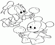 Printable disney baby mickey and donald  printable for preschoolers2b5b coloring pages