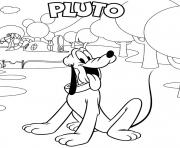 Printable disney pluto 6158 coloring pages