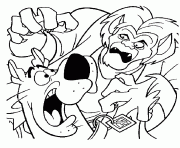 Printable scooby scared of zombie scooby doo afd0 coloring pages