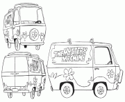 Printable the mystery machine free scooby doo ede8 coloring pages