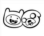 Printable printable finn and jake adventure time sca42 coloring pages