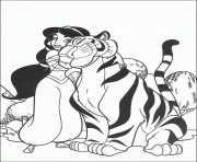 Printable jasmine loves tiger disney s8d63 coloring pages