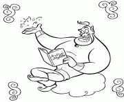Printable aladdin s cartoon genie5f17 coloring pages