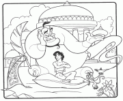 Printable aladdin sitting on a pillow disney coloring pages61f5 coloring pages