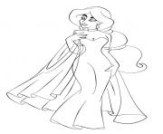 Printable jasmine in wedding dress disney princess s6993 coloring pages