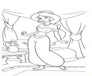 Printable jasmine disney princess sa733 coloring pages