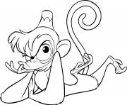 Printable abu monkey aladin disney coloring page3f65 coloring pages