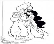 Printable aladdin and jasmine dancing disney princess coloring pages6b61 coloring pages