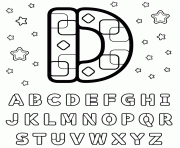 letter d printable alphabet se619